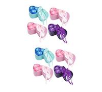 OATIPHO 2sets Mixed Color Soap Flower Box Heart Shaped Iron Case Creative Present for Valentine's Day Mother's Day and Special Occasions Beautiful Scented Home Decor 4pcs*2