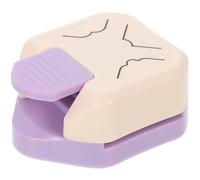 OATIPHO 3-in-1 Purple Paper Corner Punch for DIY Crafts, Oval and Rounded Corner Cutter Adjustable Angle, Single Piece Handicraft Puncher for Scrapbooking and Photo Edges
