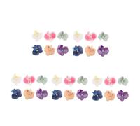 OATIPHO 30 pcs Hawaiian Orchid Hair Clips Tropical Butterfly Phalaenopsis Design Colorful Artificial Flower Hairpins for Beach Vacations and Summer Photos