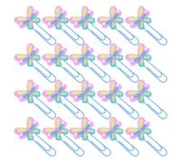 OATIPHO 30pcs Butterfly Paperclip Bookmarks for School and Office Cute Wire Document Clamps with Firm Hold Reusable Multifunctional Paper Clips for File Sorting and Note Organization