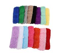 OATIPHO 30pcs Crochet Knitted Headbands for Women Soft Stretchy Retro Hair Bands Bohemian Vintage Style Elastic Hair Accessories Colorful Party Hairbands for Comfortable All-day Wear