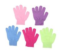 OATIPHO 30pcs Five Finger Bath Gloves Exfoliating Gloves for Adults Shower Scrubbers Body Exfoliator Random Colors