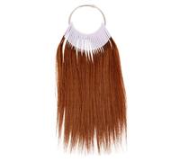 OATIPHO 30pcs Hair Testing Strand Hair Dyeing Samples Test Strands for Salon Supplies Including Styling Sample Ring