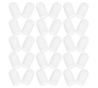 OATIPHO 30pcs Silicone Airbrush Nozzle Tip Covers, Airbrush Needle Dust Caps for Painting and Modeling, White Protective Covers with Shielding from Impacts and Clog Prevention