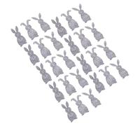 OATIPHO 36pcs Easter Bunny Coin Purses Set, Small Rabbit Money Holders with Tabletop Cash Clip, Spring Holiday Home Decor and Party Place Card Organizer