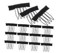 OATIPHO 3bags Spring Comb Wig Accessories Teeth Cloth Steel Wig Clips Wide Tooth Comb Hairpiece Caps for Making Caps