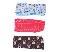 OATIPHO 3pcs Christmas Sports Headbands Elastic Hair Accessories for Women and Fashionable Hair Hoops for Holiday Parties Birthdays and Daily Wear Suitable for Spring to Winter Seasons
