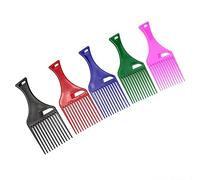 OATIPHO 3Pcs Hairdressing Tools Durable Wide Tooth Comb Set for Detangling Styling Hollow Handle Design for Easy Use for Hair Cutting Dying Random Color Random Color