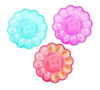 OATIPHO 3pcs Plastic Egg Storage Tray Multi-grids Reusable Egg Organizer Holder for Refrigerator Kitchen Rack 24x3cm Portable Case for Easter and Daily Use Random Color