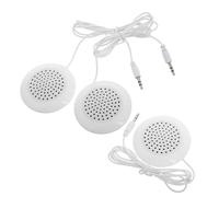 OATIPHO 3pcs Portable Mini Pillow Speaker with Stereo Bass Soft Amplified Sleep Bar for Deep Sleeping White Compact Audio Device with Aux Input for Bedroom Office Travel and Outdoor Use