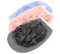 OATIPHO 3pcs Shower Gloves Bath Toweling Exfoliating Gloves Pe Mesh Fibre Multi-purpose Dead Skin Remover for Taking A Shower, Suitable for Women and Men Assorted style