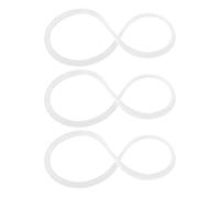 OATIPHO 3pcs Silicone Lunch Box Lid Sealing Gasket round High-temperature Resistant Microwave-safe Seal Enhancing Performance White Lunch Box Accessories for Outdoor Picnics and Daily