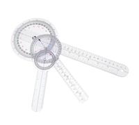 OATIPHO 3pcs Small Angle Measurement Ruler Set Finger Goniometer and Office Protractors for Precise Medical and Physical Therapy Use