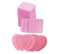 OATIPHO 400pcs Lint-free Nail Polish Remover Pads and Glue Cleansing Cotton Wipes Set, Travel-size Soft Cotton Rounds for Gel Nails and Lash Extension Removal, Pink and Heart-shaped Pads