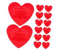 OATIPHO 40PCS Heart Shaped Bandages Adhesive Bandages for Sensitive Skin Care Flexible Wounded Patches for Outdoor and Emergency Use Quick Healing and Optimal Adhesion
