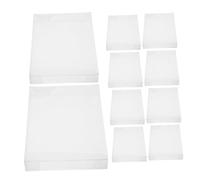 OATIPHO 40pcs Storage Box Plastic Rectangle Wedding Small Lid for Packaging Cookies Candy Party