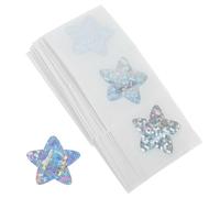 OATIPHO 40Pcs Waterproof Glitter Star-Shaped Adhesive Bandages 46X46Mm for Wound Protection and Adults Small Cuts Scrapes Patch