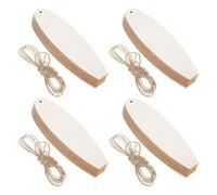 OATIPHO 40Pcs Wooden Surfboard Shapes Unfinished Blanks for Painting DIY Crafts and Nautical Office Decoration