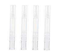 OATIPHO 4pcs 5ml Nail Polish Tubes and Lip Oil Applicator Set Refillable Cosmetic Containers for Lip Gloss and Concealer Use Travel-friendly Empty Dispenser Pens