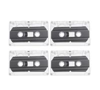 OATIPHO 4Pcs Blank Audio Cassette Tape DIY Craft Accessory, 30-Minute Small Empty Cassette Tape Set for Wall Decoration and Handcraft Projects