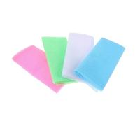 OATIPHO 4pcs Body Exfoliating Wash Cloths Nylon Shower Scrubber Towels Soft Long Back Scrub Towels for Body Exfoliating Bath, Suitable for Daily Shower Use