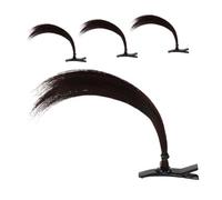 OATIPHO 4pcs Cute Girl Hair Clips Non Slip Black Barrette Accessories for Cosplay Daily Wear and Special Events Lightweight and Charming Side Braid Decoration