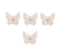 OATIPHO 4pcs Double Butterfly Hair Claw Clip Small Non Slip Hair Clamp for Half Up Hairstyles with Design and Portable