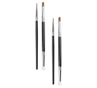 OATIPHO 4Pcs Dual Head Tear Ditch Concealer Brush Professional Makeup Brushes for Acne and Flaw Coverage Lightweight and Portable Cosmetic Tools for Sensitive Skin