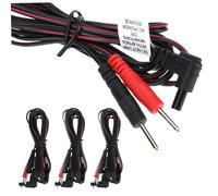 OATIPHO 4pcs Electric Massage Machine Wires Cables for Devices Compatible Treatment Instruments and Pads Easy to Install Performance