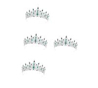 OATIPHO 4pcs Elegant Rhinestone Tiara Crown for Women Wedding Bride Birthday Party Headpiece Secure Comfortable Fit Sophisticated Design with Glamorous Shine for Weddings and Performances