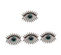 OATIPHO 4pcs Evil Eye Pin Brooch Fashion Lapel Pin for Women Clothes Suit Accessory