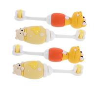 OATIPHO 4pcs Extra Soft Toothbrush for Boy Girl and Gentle Mini Toothbrush with Cute Cartoon Characters Safe Oral Cleaner for Sensitive Gums and Early Teeth Care Easy Grip for Little Hands