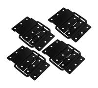 OATIPHO 4pcs Flight Case Hardware Hinge Folding Door Hinge Alloy Removable Support Quick Installation Black for Tool Box and Road Case