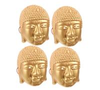OATIPHO 4PCS Halloween Buddha Masks Lightweight Decorative Cosplay Face Masks for Masquerade Parties Festivals Role Playing Buddhist Culture Enthusiasts