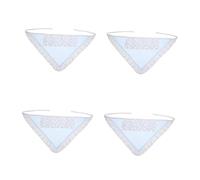 OATIPHO 4pcs Light Blue Floral Triangle Scarf for Unique Spotted Pattern Hair Scarf Headband Versatile Styling Crown and Flower Wreath for Parties Weddings and Photo Headdress Accessories