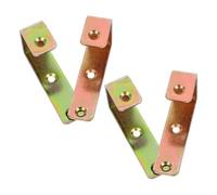 OATIPHO 4pcs Metal Bunk Bed Ladder Hooks for 25mm Inner Diameter, Golden Coated Ladder Holder with Screws, Excellent Stability and Prevents Scuff Marks, Suitable for School Dormitory Bunks
