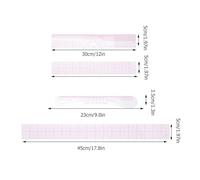 OATIPHO 4pcs Plastic Sewing Ruler Set Curved and Straight Edges for Pattern Making and Quilting Supplies, Multi-Use Drawing and Cutting Tools for Sewing Accessories