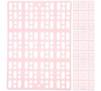 OATIPHO 4Pcs Rabbit Floor Mats for Cages Bunny Pads Animal Cage Hole Mats for Guinea Pigs and Small Pets Easy to Clean Foot Cushions with Hollow Design for Tidy