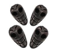 OATIPHO 4pcs Skull Hair Scissor Silencers for Noise Reduction Fit Replacement Mufflers for Silent Styling Shock Absorption Accessories for Precision Hair Cutting Tools