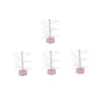 OATIPHO 4pcs Spiral Nail Display Stand Colors Nail Chart Holder Base for False Tips Art Practice Display Shelf
