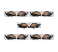 OATIPHO 5 Pairs Lazy Eye Makeup Stickers Set with Waterproof PVC Eyeshadow and False Eyelash, Peel-And-Stick No-Mess Eyelash and Eyeshadow Patch Combo for Party and Halloween