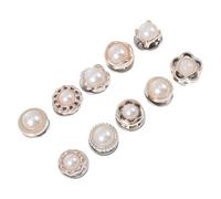 OATIPHO 50pcs Pearl Style Hidden Snap Buttons Detachable Invisible Collar Snaps Decorative Breastpins Clothes Fasteners for Sewing and Clothing Accessories