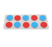 OATIPHO 50Pcs Ten Frame Math Counters Plastic Colorful Discs for Counting Chips Arithmetic Chain 1St Grade Math Manipulatives Educational Classroom Learning Tools