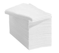 OATIPHO 50pcs White Dust-Free Disposable Paper Napkins 17"x12" Cloth-Texture 50g/m² Absorbent Dinner Party Wedding Reception Serviettes for Banquet Table Settings