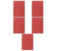 OATIPHO 5pcs B5 Binder Dividers Waterproof Flexible Plastic Retro Style Colorful Index Tabs Works Perfectly with Journals and Notebooks