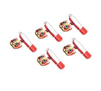 OATIPHO 5pcs Baby Safety Pins Multi-Purpose Diaper Brooches with Red Polyester Fabric, Smooth Surface and Not Easy to Fall, for Clothes and Diaper Accessories Random Color