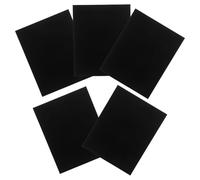 OATIPHO 5Pcs Black Mirror Anodized Aluminum Sheet 200X250X0.5Mm - Blank Engraving Plates for Door Panels, Office Name Tags, DIY Crafts and Event Signage