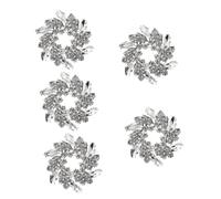 OATIPHO 5pcs Bouquet Pin Brooch Rhinestones for Wedding and Formal Occasions Elegant Safety Pin for Hats and Accessories Bridal Jewelry for Women -
