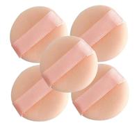 OATIPHO 5pcs Mini Velvet Powder Puff 2.5cm Cosmetic Makeup Tools for Loose Powder Application Portable Facial Makeup Pads for Women and Girls
