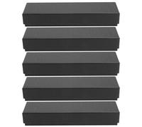 OATIPHO 5pcs Paper Student Pen Case Set Black Stationery Pen Box Environmentally Friendly Protective Paper Storage Box with Simple Elegant Appearance